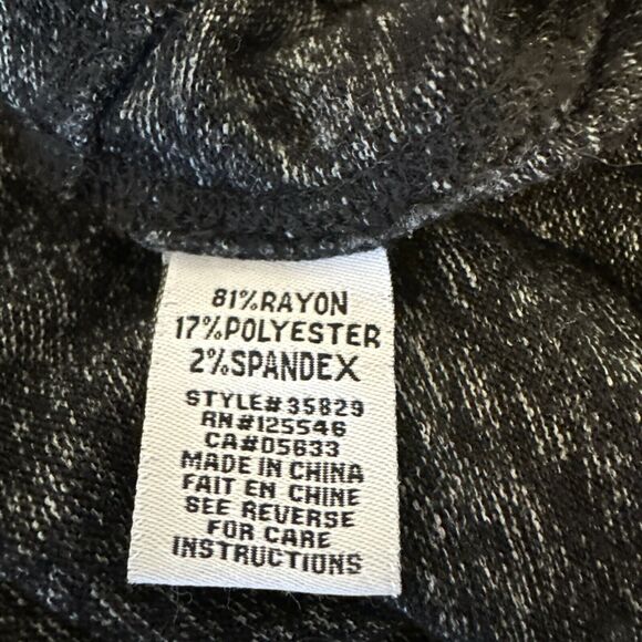 Habitat Womens Open Front Draped Cardigan Sweater Size XL Gray Marl Pockets - Picture 8 of 8